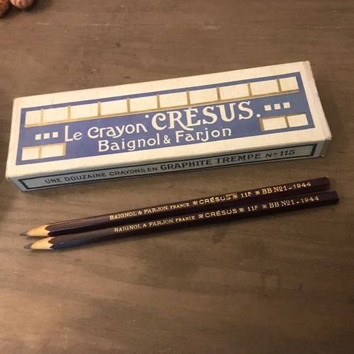 Ancienne boîte crayon - boîte, de
