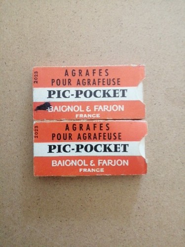 Boites agrafes pic pocket - boites,