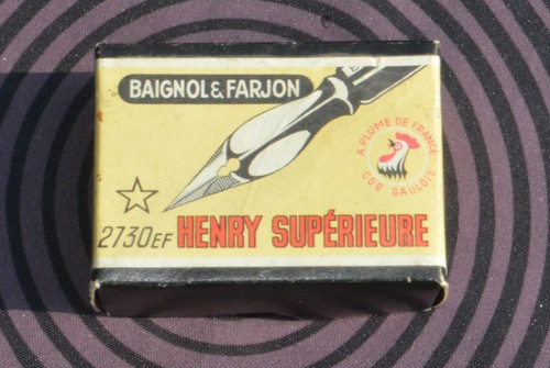 Boite plumes scellée - scellée, henry